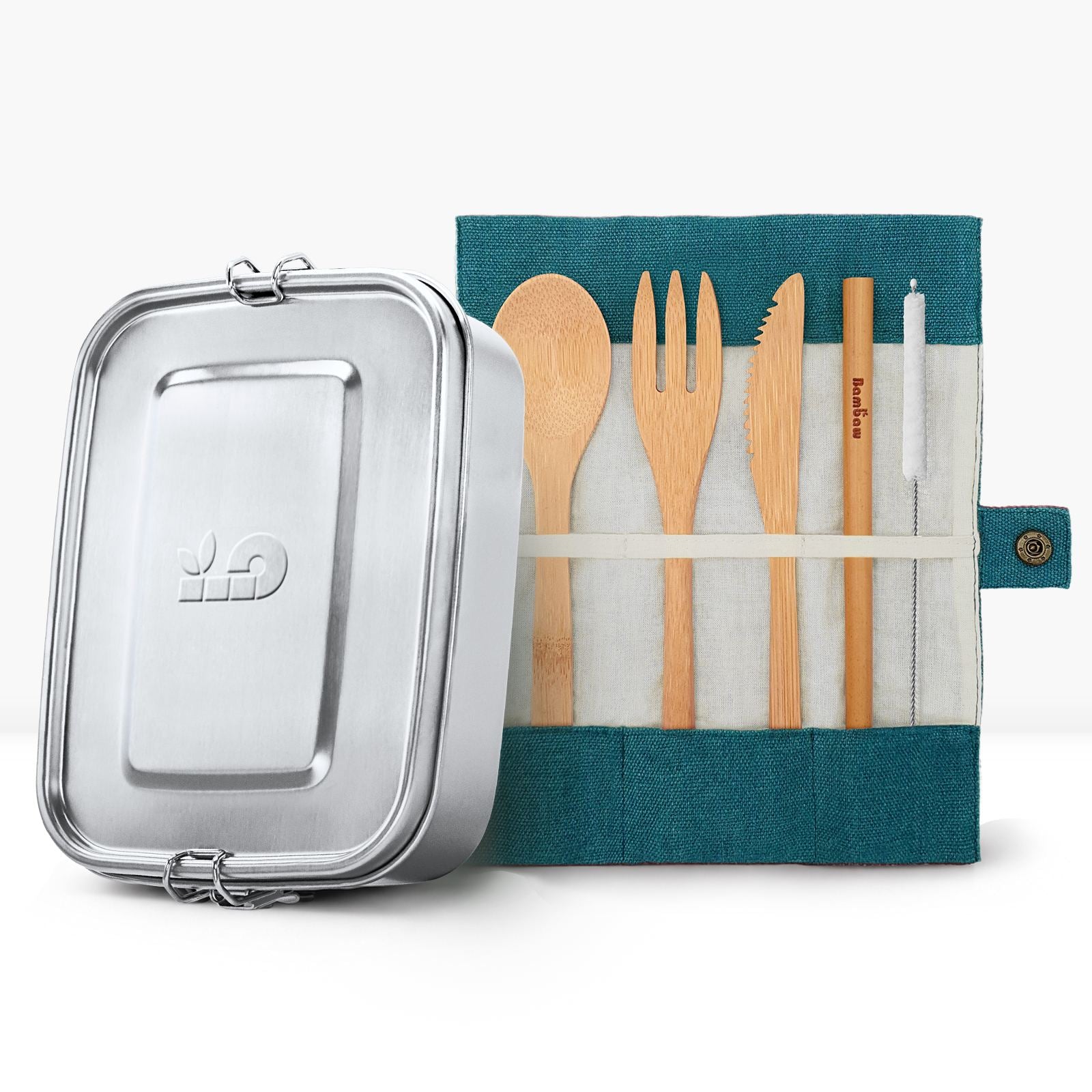 bambaw-foodware-lunchbox-edelstahl-bambus-besteckset-2-tlg image 8