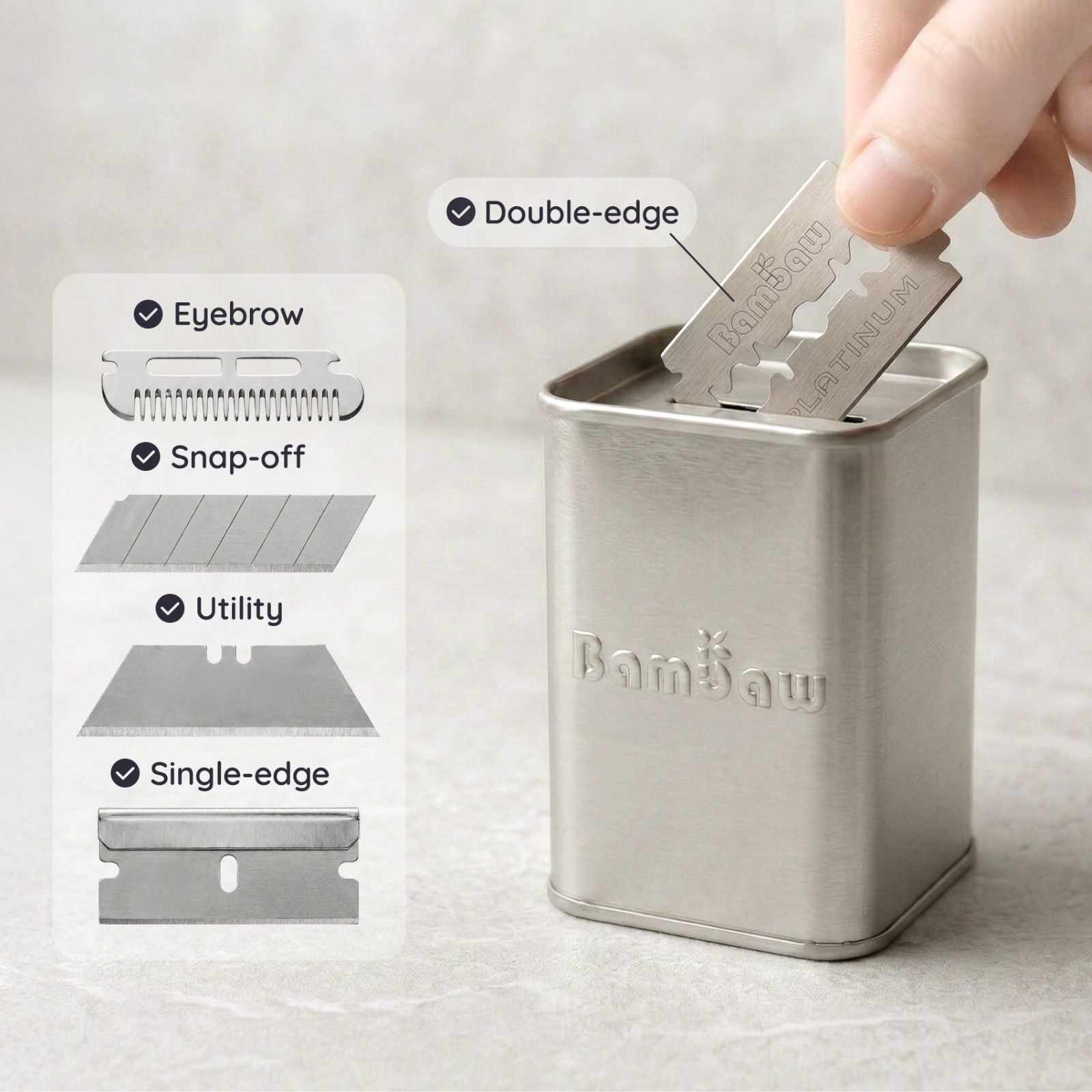 bambaw-shaving-range-klingenbank-rasierklingenbox-silber-f-r-300-klingen image 8