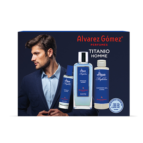 alvarez-gomez-titanio-eau-de-parfum-herren-set-150-30-ml-gel image 1