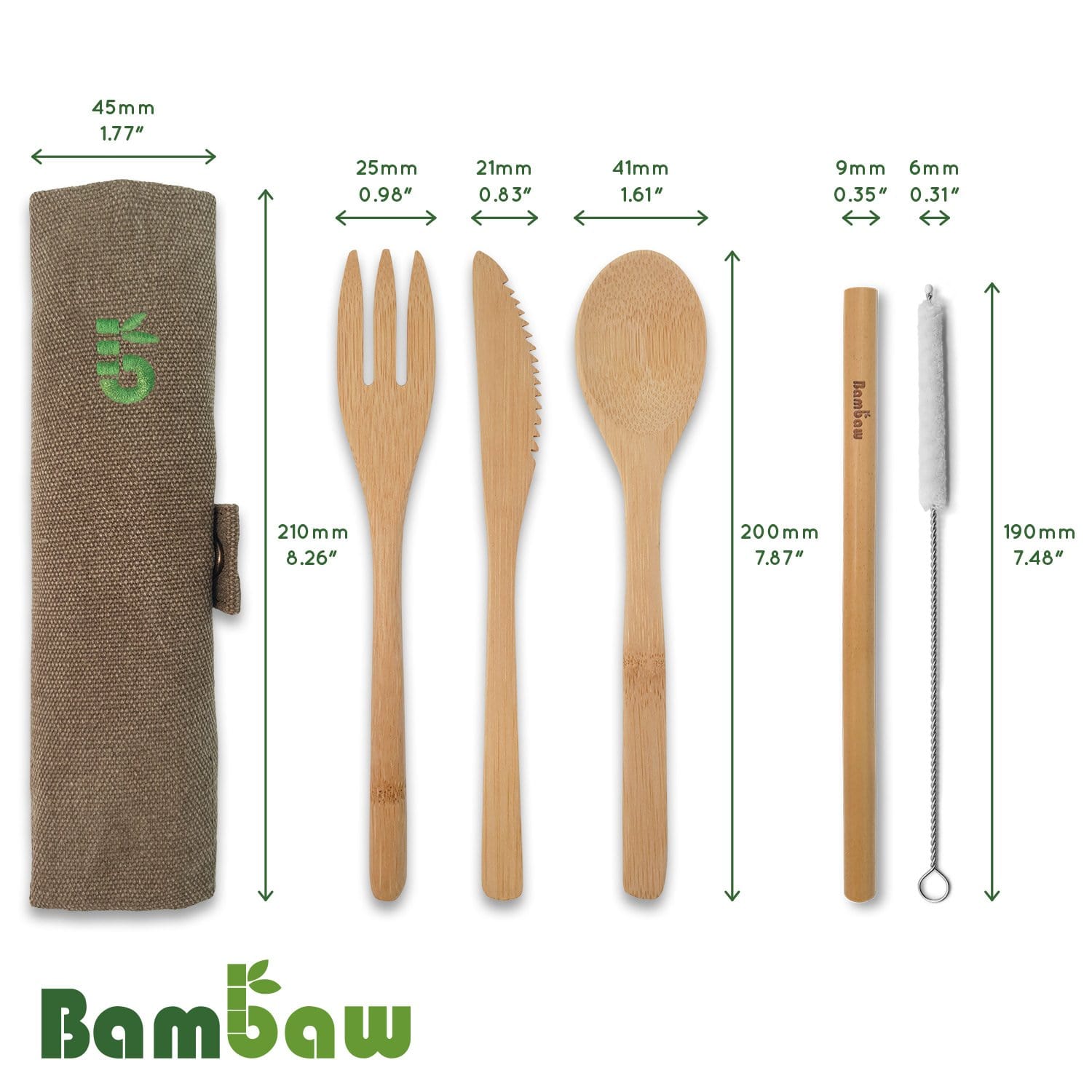 bambaw-bambusbesteck-set-olive-6-teilig-mit-strohhalm image 4