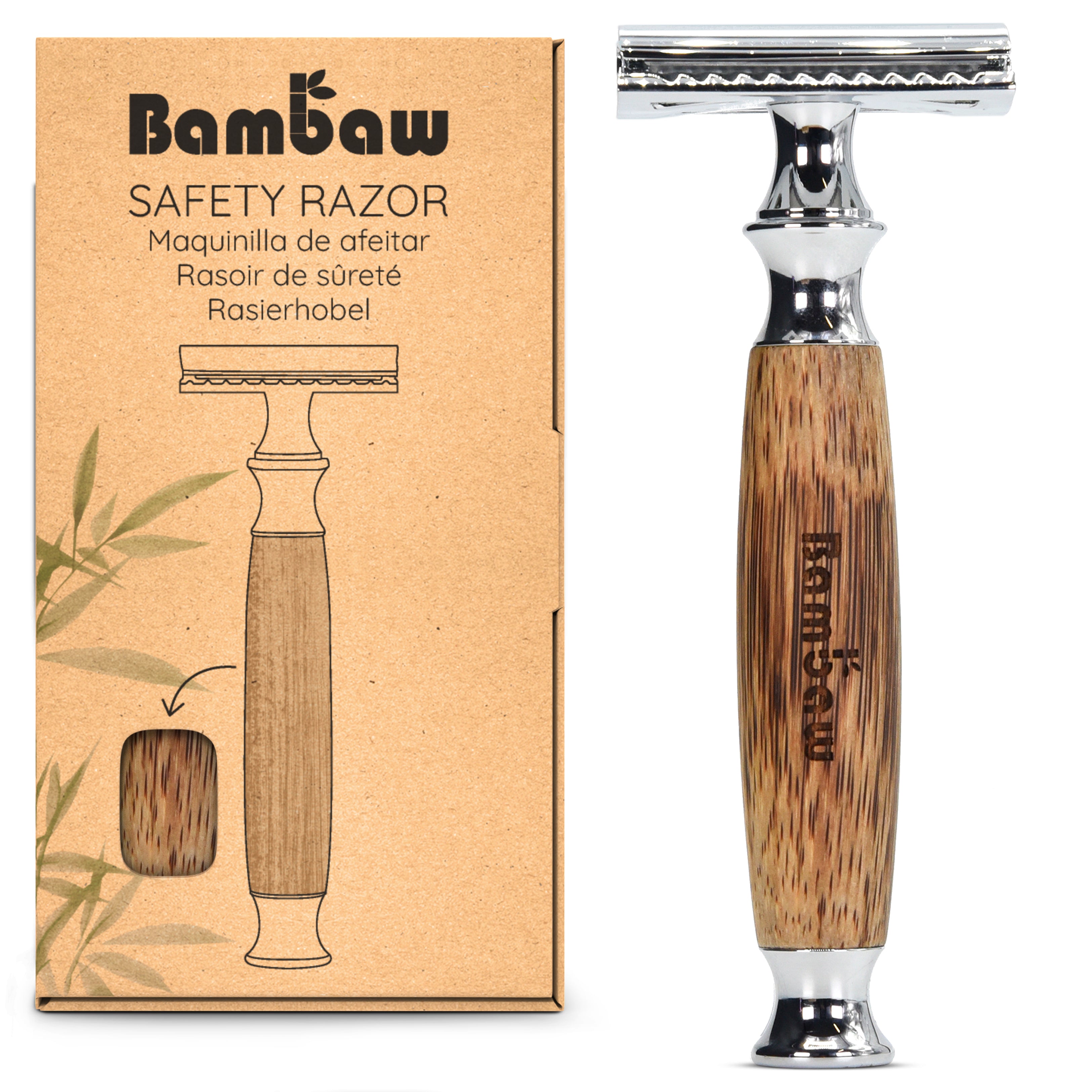 bambaw-shaving-rasierhobel-bambus-classic-silver-rasierer image 2