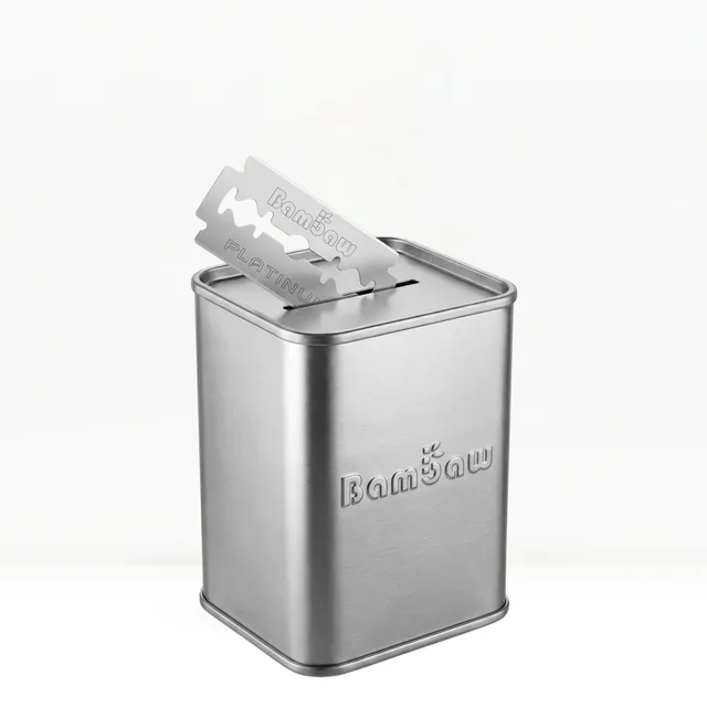 bambaw-shaving-range-klingenbank-rasierklingenbox-silber-f-r-300-klingen image 1