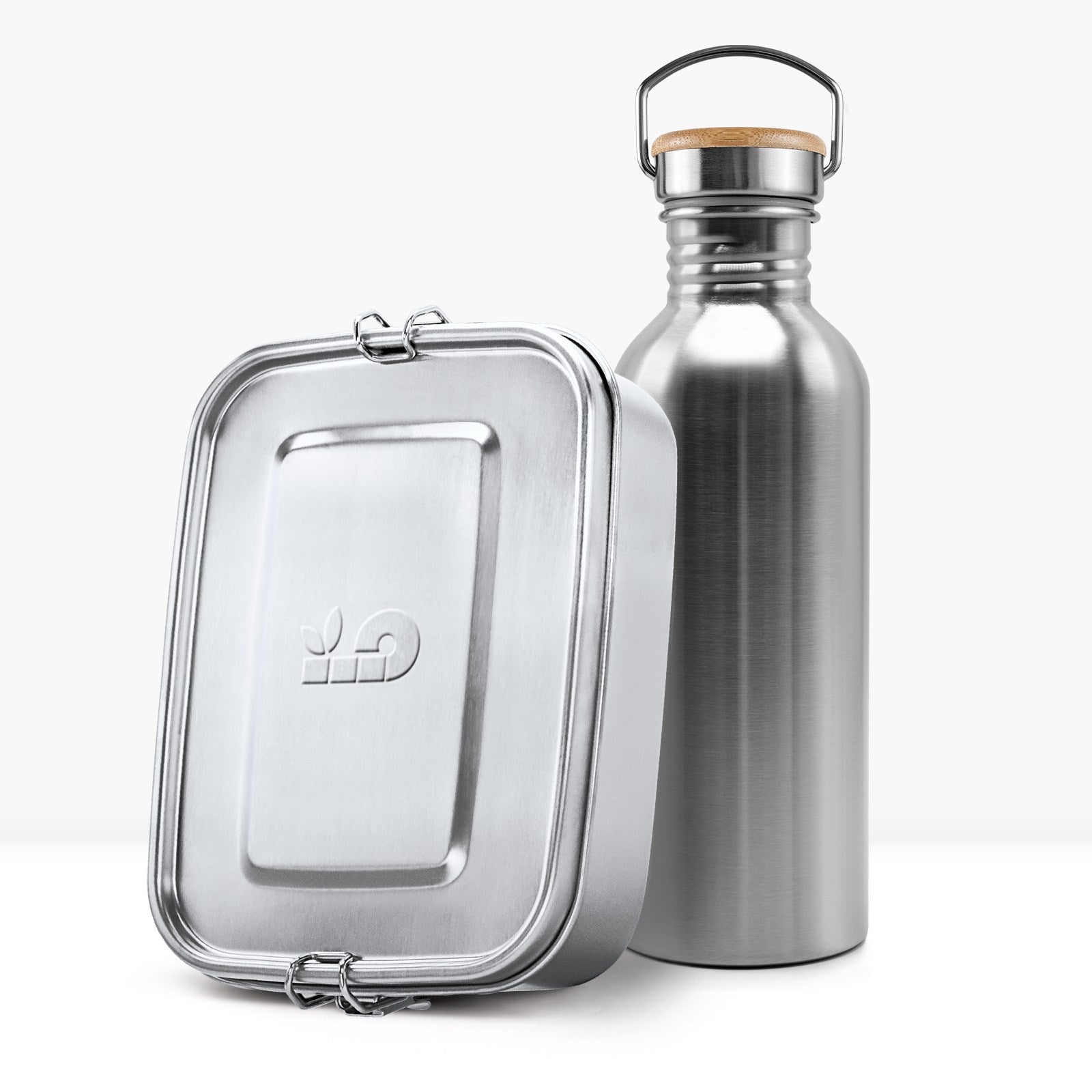 bambaw-drinkware-set-trinkflasche-500ml-brotdose-aus-edelstahl image 1