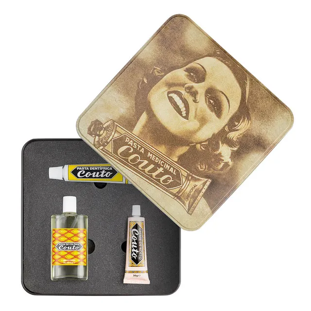 couto-presentes-geschenkset-nr-2-metalldose-3-teilig-retro image 1
